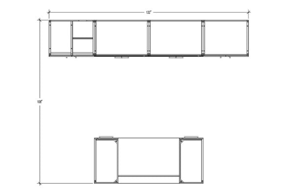 Logiflex - Manhattan Desk & Credenza