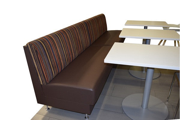 White Break Room Tables with Circle Base