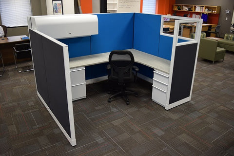 Knoll Morrison Cubicle Re manufactured 8.5'x6.5'x64"H
