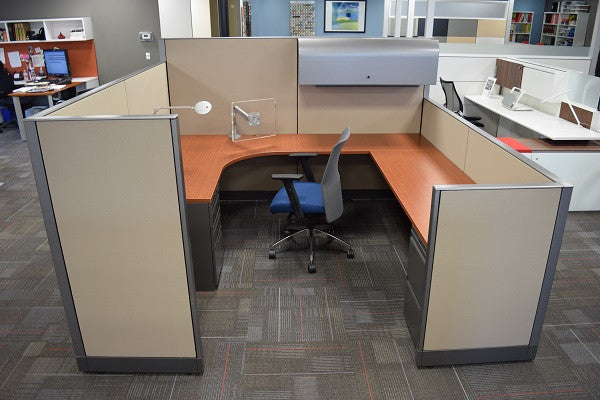 Knoll Morrison Cubicle Used 6.5'x8'x64"-56"H